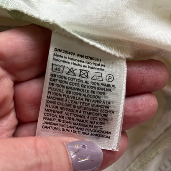 H&M Lemon Print Dress - White and Yellow size xl NWOT - Picture 7 of 7